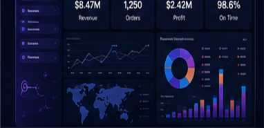 Power BI Dashboard demo preview